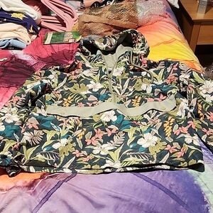 Floral Women's Pullover with Hood